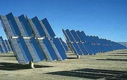 THE WAY IT WAS : This is part of the ARCO solar facility as seen in 1984. Ausra's solar facility will be built across a gravel road from the site of ARCO's now-demolished photovoltaic plant, but the new facility's unique technology is entirely different.