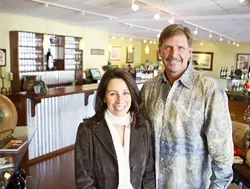 WINE : Sheri and Craig Wood pair art and wine in their new Wood Winery tasting room and gallery in Arroyo Grande. - PHOTO BY STEVE E. MILLER