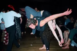 HOLY ROLLERS : Spirits lift and bodies (nearly) collide at Dance Church, where weekly waves of ecstatic free-form movement wash through SLO every Sunday night at the Yoga Centre. - PHOTO COURTESY OF PHILIP NOVOTNY