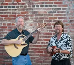 COME CLOSER CLOSER : Okay, that's close enough. Any closer and you'd be Over the Edge, a band that plays everything from blues to bluegrass to jazz to country. See them on June 1 Coalesce Bookstore and June 2 at Green Acres Lavender Farm. - PHOTO COURTESY OF OVER THE EDGE