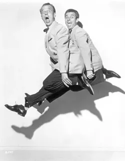 BAND OF BROTHERS : **** arts-Bud1-4/5 IN DO FILE**** - Jim and Bud Mercer worked together in the entertainment industry for 31 years, dancing, singing, and clowning around. - PHOTO COURTESY OF BUD MERCER