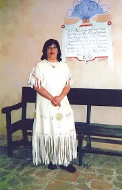 LINK TO THE PAST : Patti Dunton is a Salinan monitor who is attended many development sites in North San Luis Obispo County. - PHOTO COURTESY PATTI DUNTON