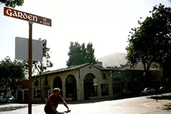 ENJOY THE VIEW : Scenic vistas of nearby hills from downtown SLO sidewalks are no longer specifically protected under new building heights approved by the City Council. - PHOTO BY JESSE ACOSTA