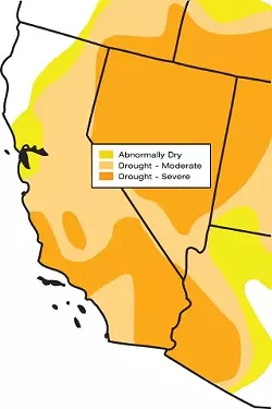 THE CURRENT DROUGHT : All of the Central Coast currently is in a drought, ranging from moderate to severe, as is most of California, according to the Jan. 22 edition of the U.S. Drought Monitor. The monitor is compiled with data from the National Oceanic and Atmospheric Administration (NOAA) and several other federal agencies. For a weekly update, visit www.drought.unl.edu/DM/monitor.html.