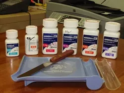 AMPHETAMINE ARSENAL : Adderall is prescribed in a number of different varieties and strengths. - PHOTO BY KAI BEECH
