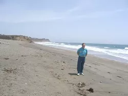 WATER, WATER EVERYWHERE : Cambria engineer Bob Gresens is proposing to collect seawater from a subterranean well under the ocean floor and desalt it for use in Cambria households. - PHOTO BY KATHY JOHNSTON