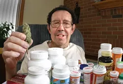 ROCKY ROAD TO RECOVERY: With the help of medicinal cannabis, which he eats in chocolate brownies, Don Hornaday has cut his intake of pharmaceuticals by about 30 percent. The Grover Beach resident hopes to find more alternative remedies to the debilitating symptoms of Parkinson's disease. - CHRISTOPHER GARDNER