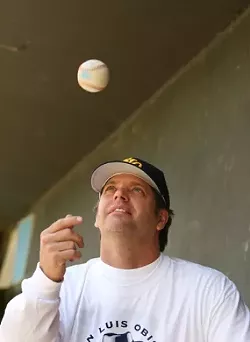 UP IN THE AIR : Despite growing popularity, ongoing financial problems and battles with the city keeps the future of the Blues perpetually in question. Owner Tim Golden says he’s willing to risk it all to prevent baseball from slipping away from San Luis Obispo yet again. - PHOTO BY CHRISTOPHER GARDNER