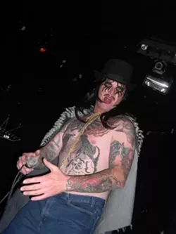 FEELING SEXY? : Sexy Time Explosion lead singer Sethzilla will lead the Turbonegro tribute act through its glam-filled covers songs Jan. 19 at Downtown Brew. - PHOTO COURTESY OF SEXY TIME EXPLOSION