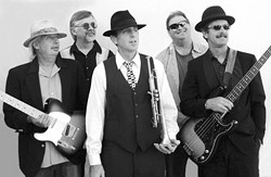 HAPPY BLUES :  The SLO Blues Society has put together quite a lineup for the Arroyo Grande Village Summer Concert on Sunday, July 29, including Blues DeVille (pictured), the Al and Val Duo, and Jud Davidson. - PHOTO COURTESY OF CURTIS REINHARDT