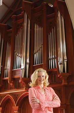 HITTING THE PIPES :  In the second of the popular Forbes Pipe Organ Recital series presented by Cal Poly Arts, Janette Fishell performs an afternoon concert on Feb. 3, in Harman Hall at the Cohan Center. - PHOTO COURTESY OF JANETTE FISHELL