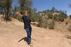 SERVING THE PUBLIC GOOD?: Jim Andre does not understand why SLO County is claiming eminent domain on his section of Nacimiento Shores Road - which his father established and named in the 1950s - for access to the proposed Oak Shores subdivision. - CHRISTOPHER GARDNER