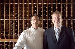 FOOD AND WINE PAIR : Calago co-owners David Wohrle (left) and Ron Hahn (right) are cooking up a new look and taste for their downtown eatery. - PH0TO BY JESSE ACOSTA