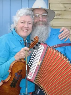TASTY CAJUN DELIGHTS : The music of the American Southwest, from Louisiana to Arizona, makes up the repertoire of Bayou Seco. The duo performs Dec. 15 at the Red Barn in Los Osos. - PHOTO COURTESY OF BAYOU SECO