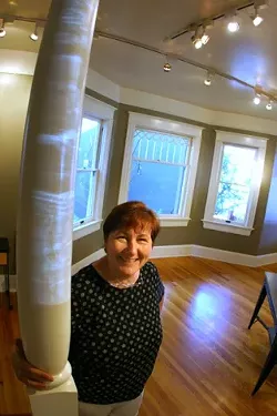 GALLERY BE GONE: Gail Johnson has returned to her picture framing roots abandoning the unprofitable fine art gallery side of her Marsh Street business - PHOTO BY CHRISTOPHER GARDNER