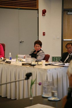 HEADING OUT :  Cuesta College president Marie Rosenwassers resignation will be effective Dec. 31. The district board of trustees is planning to discuss a search for someone to take her place. - PHOTO BY JESSE ACOSTA