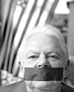 NO TALKING! : Pismo Beach City Councilman Bill Rabenaldt was recently censured by the council. - PHOTO BY STEVE E. MILLER
