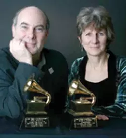 GRAM-A-RAMA! : Grammy Award winners Eric Tingstad and Nancy Rumbel play Coalesce Bookstore on April 20 and Castoro Cellars on April 21. - PHOTO COURTESY OF TINGSTAD & RUMBEL