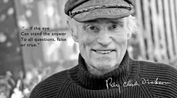 HEROES : Previous SLO poet laureate Ray Clark Dickson is pictured here as part of "Poets Laureate in California, a Photographic Exhibit." - IMAGE BY RONNA LEON