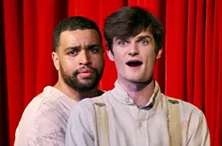 DEEP TIES: After running away from similar, yet different problems, Huckleberry Finn and the runaway slave Jim form a deep bond. - PHOTO COURTESY OF THE GREAT AMERICAN MELODRAMA