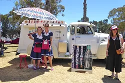 TASTY TREATS: SLO Maid Ice Cream hawks frozen ice cream and yogurt from their vintage truck. - PHOTO BY GLEN STARKEY