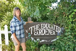 WEB OF LIFE: Self-described “nature freak” and owner of The Educated Gardener, Simone Smith, believes you should think before you spray. - PHOTO BY HAYLEY THOMAS