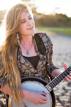 BANJO PRINCESS: Erin Inglish plays three shows this week in support of her new album: May 5, at The Shell Café; May 8, at Sculpterra Winery; and May 9, at Otter Rock Café. - PHOTO COURTESY OF ERIN INGLISH