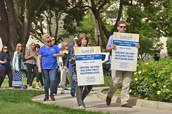 SPEAKING OUT: Survivors of crime, victim advocates, and staff from the state’s Victim Compensation Program and Government Claims Board traveled to Sacramento to raise awareness during Victims’ Rights Week, which took place April 10 through 16. - PHOTO COURTESY OF VCGCB