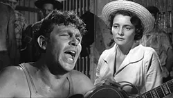 THE DEMAGOGUE BLUE: Larry Rhodes (Andy Griffith) is discovered by radio producer Marcia Jeffries (Patricia Neal) and given a shot at stardom, but his rise to popularity leads to an inflated ego and abuse of power. - PHOTO COURTESY OF NEWTOWN PRODUCTIONS AND WARNER BROS.
