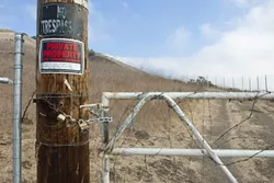 ON THE TRAIL: After he was forced to remove signs and fences from the Ontario Ridge hiking trail, a local landowner wants the county to move its location. - FILE PHOTO BY STEVE E. MILLER