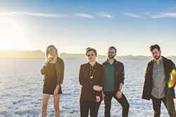 'WE DO THE BEST WE CAN' :  Local pop quartet Fialta is on a West Coast tour in support of their new album, with a stop on July 15, at SLO&rsquo;s Grange Hall. - PHOTO BY JERED SCOTT