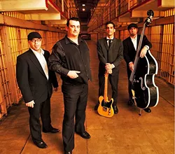 ALCATRAZ PRISON BLUES: Cash’d Out, a Johnny Cash tribute band, plays June 24, at Tap It Brewing Co. - PHOTO COURTESY OF CASH’D OUT