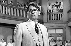 DEFENSE: In 'To Kill a Mockingbird,' Atticus Finch (Gregory Peck) is the attorney for Tom Robinson (Brock Peters), a black man accused of raping and beating a white teenager in Alabama in the 1930s. - PHOTO COURTESY OF UNIVERSAL PICTURES