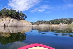 FLOOD CONTROL: Although the water levels in Lake Nacimiento are low right now, recently approved legislation allocates money to build a pipeline between it and Lake San Antonio, for cases when the reservoir is flush with water. - PHOTO BY ALEX ZUNIGA