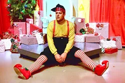 A NOT SO MERRY CHRISTMAS : Kevin Harris stars in the one-man show 'The Santaland Diaries,' in which author David Sedaris tells the story of that one time he worked as an elf at Macy’s during Christmas. - PHOTO COURTESEY OF JAMIE FOSTER PHOTOGRAPHY