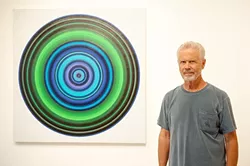 HYPNOTIC: Don Suggs’ captivating circle pieces, like Abyss Pool, pull their colors from hues found in the landscape. - PHOTO COURTESY OF CUESTA COLLEGE