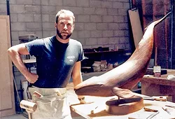 FLASH BACK: Central Coast artist Dale Evers has created art locally for the past 35 years, but he got his start carving wooden sea creatures in San Diego. - PHOTOS COURTESY OF DALE EVERS STUDIO