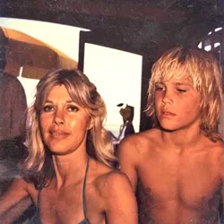 RANCH DAYS: Josh Brolin with his mom, Jane Cameron Agee. - PHOTO COURTESY OF JOSH BROLIN