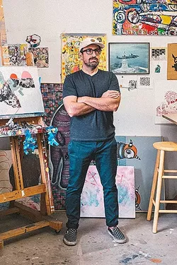 ARTIST AT WORK : Artist Bret Brown divides his time between working on art and in the field of psychology. - PHOTO COURTESY OF BRET BROWN