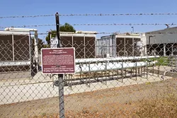 INFRASTRUCTURE: On one side of the ride, you can get an up close and personal look at city water treatment infrastructure along with signs explaining what you’re seeing. - PHOTO BY GLEN STARKEY