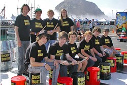 BUCKETS BY THE BAY:  Percussion act The Bucket Busters are one of several acts playing at the daylong Morro Bay Harbor Festival on Oct. 1. - PHOTO COURTESY OF THE BUCKET BUSTERS