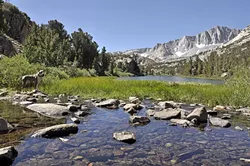 DEEP BREATH: Long Lake stretches into the John Muir Wilderness on the east side of the Sierra Nevadas outside of Bishop. - PHOTO BY CAMILLIA LANHAM