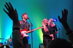 THE BIG WINNERS! : Fialta lit up the crowd at the New Times Music Awards, Nov. 11, in the Fremont Theater, where they took home a slew of awards, including Best Album, Best Songwriter, Best Live Performance, and the Readers’ Choice Award among others. - PHOTO BY JAYSON MELLOM