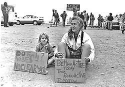 PROTEST: Since its inception, Diablo Canyon Nuclear Power Plant has attracted opposition. People have expressed concern over potential health issues, seismic safety, and even adverse effects to the environment. - FILE PHOTO