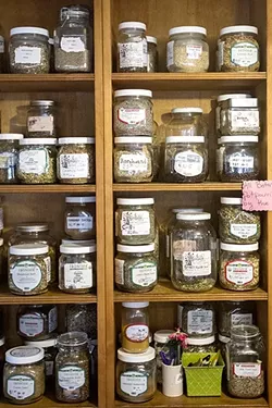 EVERY GARDEN IS MAGIC: Exotic herbs are collected and catalogued at Spellbound in Cambria—herbs with the power to transform and delight, if you only know who to ask. - PHOTO BY JAYSON MELLOM