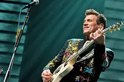 SWOON AND CROON: Chris Isaak’s glittering dulcet tones take over Vina Robles Amphitheatre on Sept. 14. - PHOTO COURTESY OF VINA ROBLES