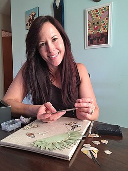 ARTIST AT WORK:  Lena Rushing has created art in SLO County for the past 20 years.