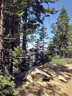 OUT IN THE FIELD : Paso artist Leslie Love Stone went to all nine of California’s national parks, including Yosemite, to create a unique color palette for each in her series of geometric abstractions, Intersecting California’s National Parks. - PHOTO COURTESY OF LESLIE LOVE STONE