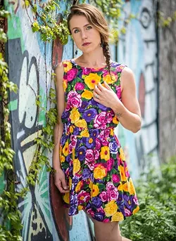 ON THE ROAD: Jazz-inspired musician Joanna Wallfisch is riding her bike to every stop on her West Coast tour, including Sept. 1, when she plays Linnaea’s Café, and Sept. 2, when she plays The Porch. - PHOTO COURTESY OF JOANNA WALLFISCH