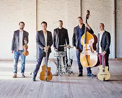 GYPSY JAZZ: SLOfolks hosts Black Market Trust at Coalesce Book Store on Nov. 11 and at Castoro Cellars on Nov. 12. - PHOTO COURTESY OF BLACK MARKET TRUST